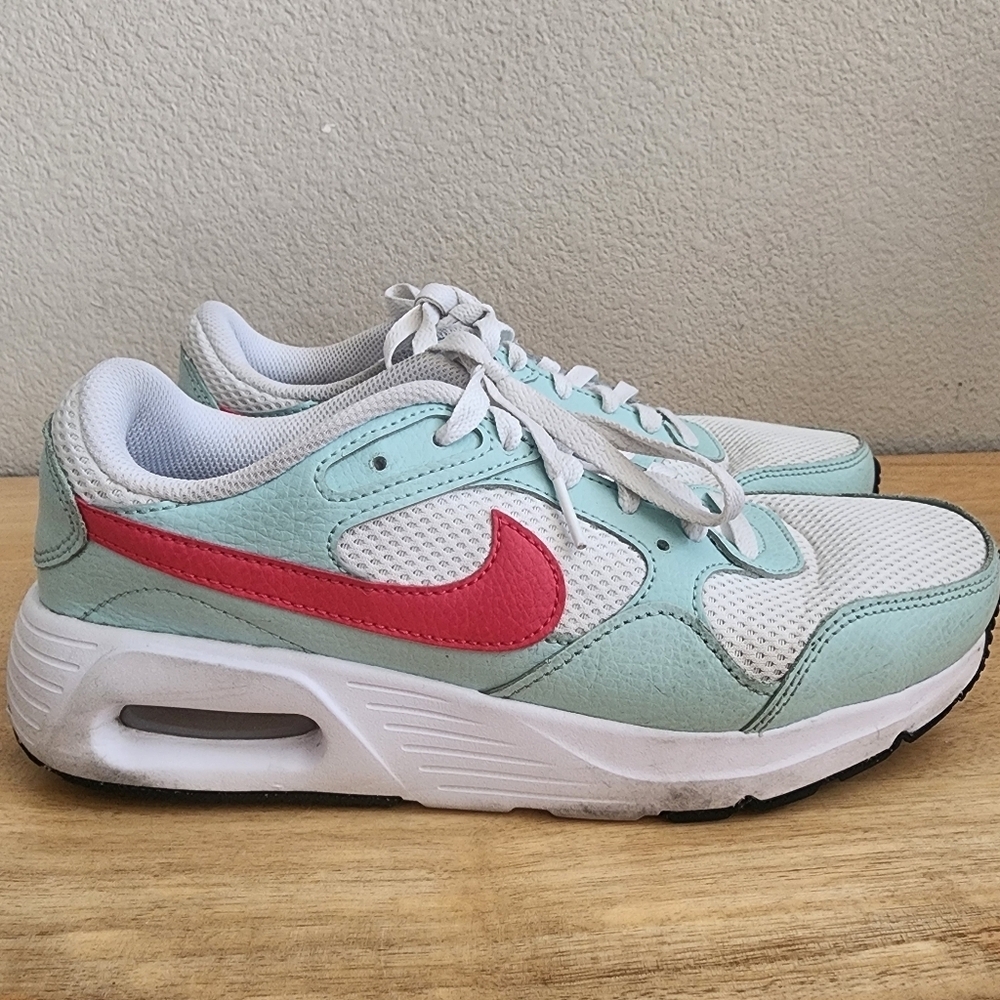 Nike Womens Air Max SC Sneakers CW4554-115 White Jade Ice Fusion Red Size 8.5
